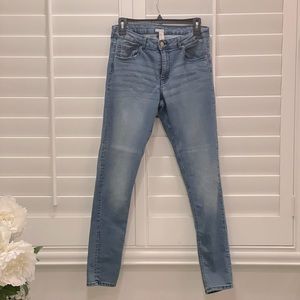 Medium wash jeans worn once.